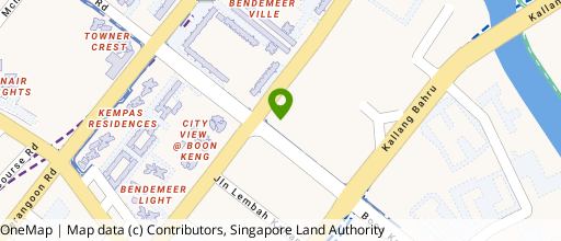 Map showing the location of 80 Bendemeer Road