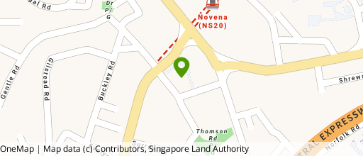 Map showing the location of Goldhill Plaza
