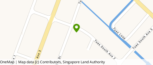 Map showing the location of Tuas Bay Industrial Centre