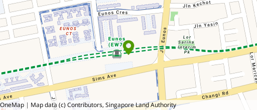 Map showing the location of 30 Eunos Crescent