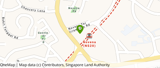 Map showing the location of Royal Square At Novena