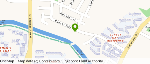 Map showing the location of Clementi Arcade
