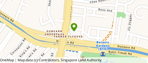 Map showing the location of Adam Road Food Centre