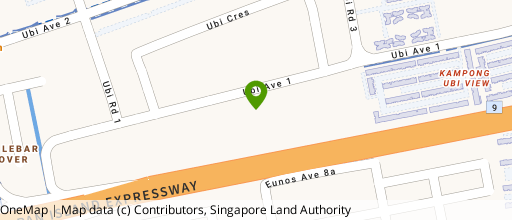 Map showing the location of Paya Ubi Industrial Park
