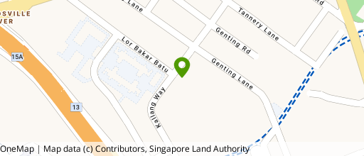 Map showing the location of Ruby Industrial Complex