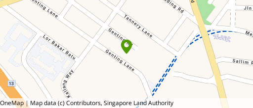 Map showing the location of Guan Hua Warehouse