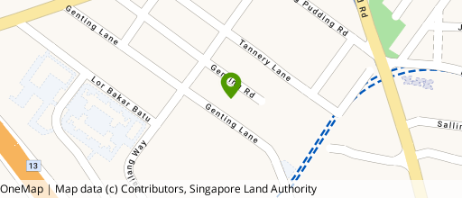 Map showing the location of Genting Building