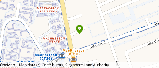 Map showing the location of Ace Building