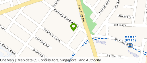 Map showing the location of HH @ Kallang