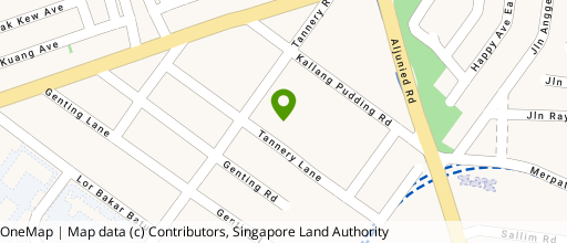 Map showing the location of Tannery House