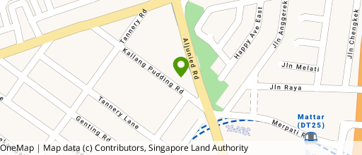 Map showing the location of The Crescent @ Kallang