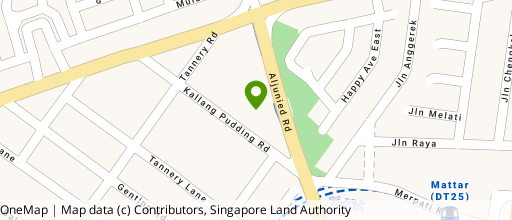 Map showing the location of Alpha Building