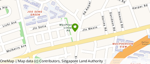 Map showing the location of One KA @ Macpherson
