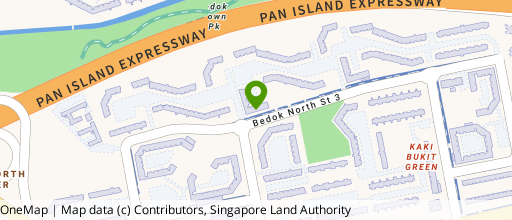 Map showing the location of 531 Bedok North Street 3