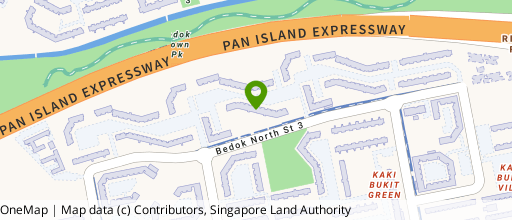 Map showing the location of 530 Bedok North Street 3