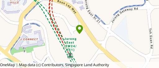 Map showing the location of Westgate Tower