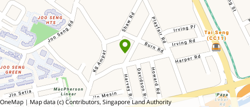 Map showing the location of Yan Xian Building