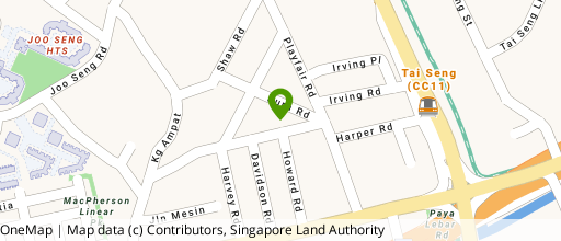 Map showing the location of Mactaggart Foodlink