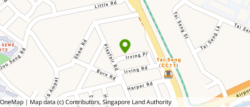Map showing the location of The Commerze @ Irving