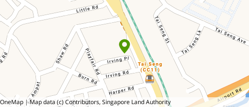 Map showing the location of Tai Seng Point