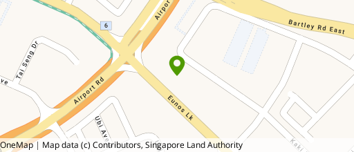 Map showing the location of Extra Space Eunos