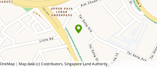 Map showing the location of Print Media Hub @ Paya Lebar Ipark