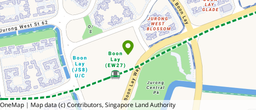 Map showing the location of Jurong Point
