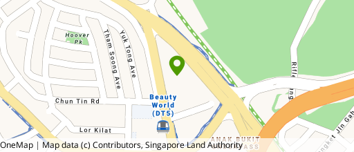 Map showing the location of UOB Centre