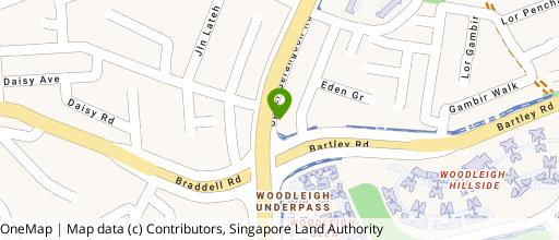 Map showing the location of 468 Upper Serangoon Road
