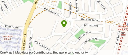 Map showing the location of Pemimpin Industrial Building