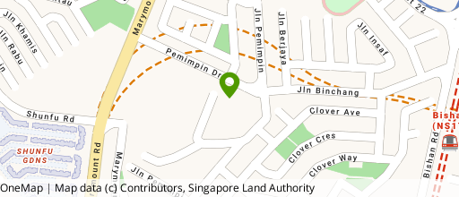 Map showing the location of One Pemimpin