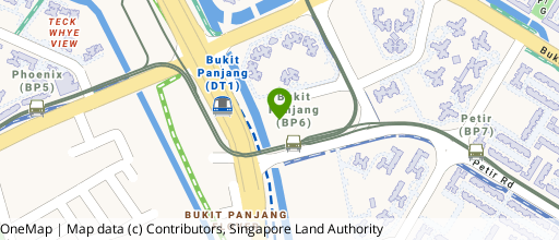 Map showing the location of Hillion Mall