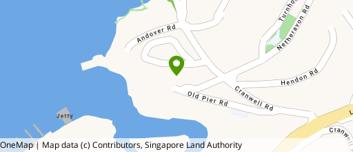 Map showing the location of Changi Cove