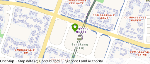 Map showing the location of Compass One