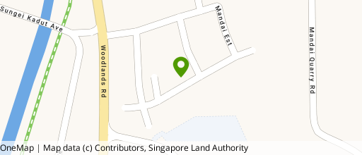 Map showing the location of Mandai Industrial Building