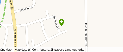 Map showing the location of Food Vision @ Mandai