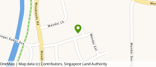 Map showing the location of Foodfab@Mandai