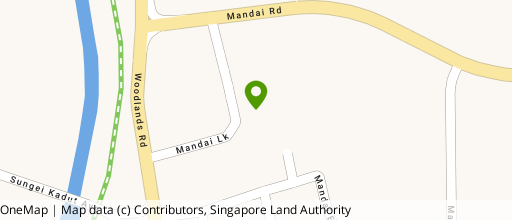 Map showing the location of Mandai Foodlink