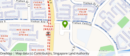 Map showing the location of Golden Village - Yishun Ten