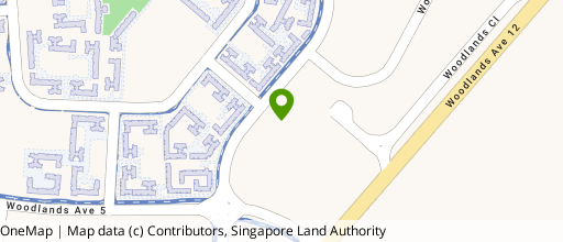 Map showing the location of Woodlands 11
