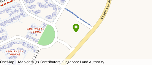 Map showing the location of Polaris @ Woodlands