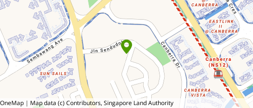 Map showing the location of Kindol Gardens